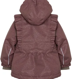 Vinterjakker|En Fant Vinterjakke - Rose Taupe m. Guldprikker/Flæser