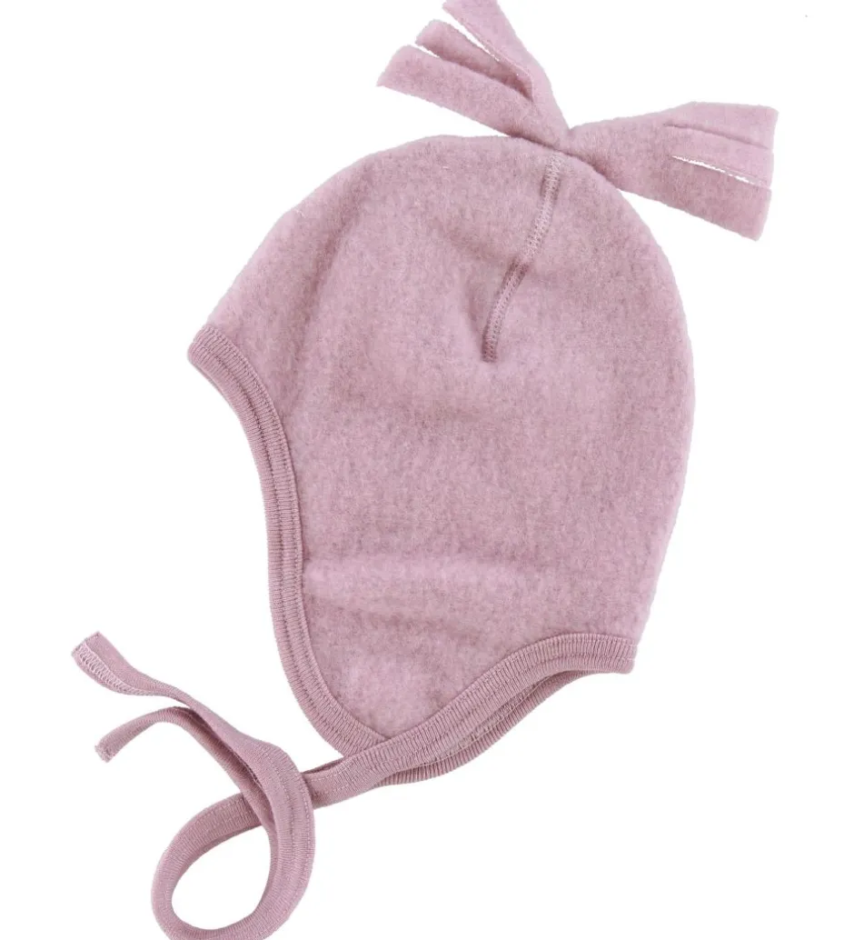Babyhjelme|Engel Babyhjelm - Uld - Meleret Rosa
