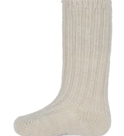 Strømper|Basis|Fanga Fontana Strømper - Uld - Strik - Lana - Sand