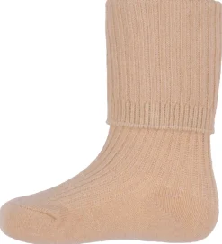 Strømper|Basis|Fanga Fontana Strømper - Uld - Rib - Lana - Cameo Rose