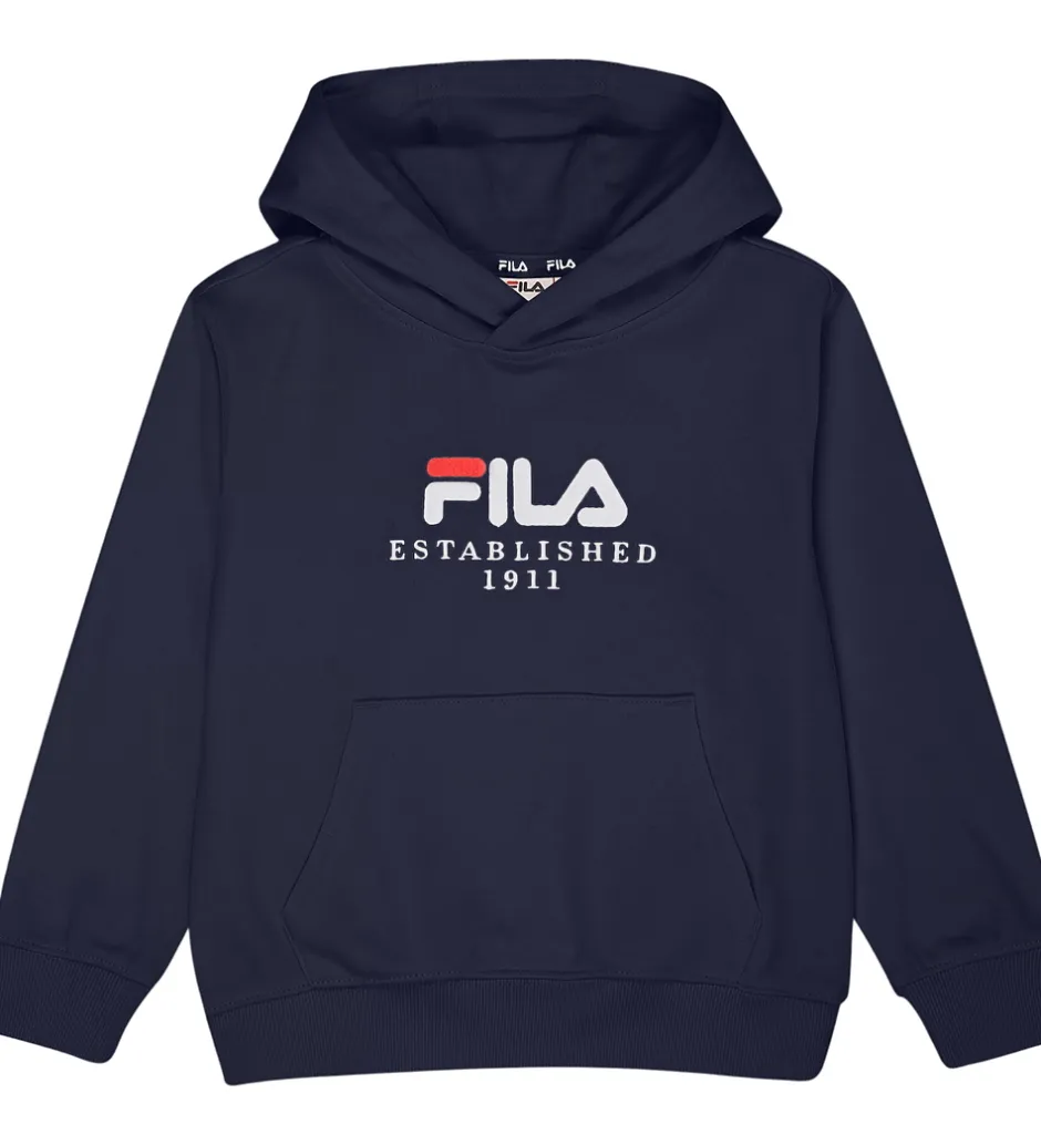 Hættetrøjer|Fila Hættetrøje - Benna - Black Iris m. Logo