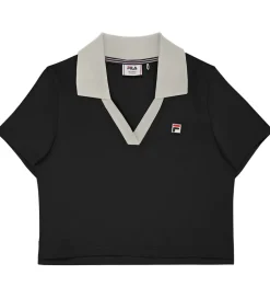 T-Shirts|Fila Polo - Cropped - Venaria - Sort m. Logo