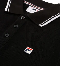 T-Shirts|Fila Polobluse - Piqué - Biella - Sort m. Logo