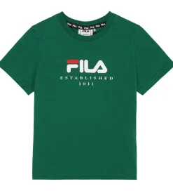 T-Shirts|Fila T-shirt - Benna - Green Jacket m. Logo