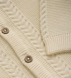 Cardigans|Striktrøjer|Fixoni Cardigan - Strik - Eggnog
