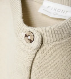 Striktrøjer|Fixoni Cardigan - Strik - Oatmeal