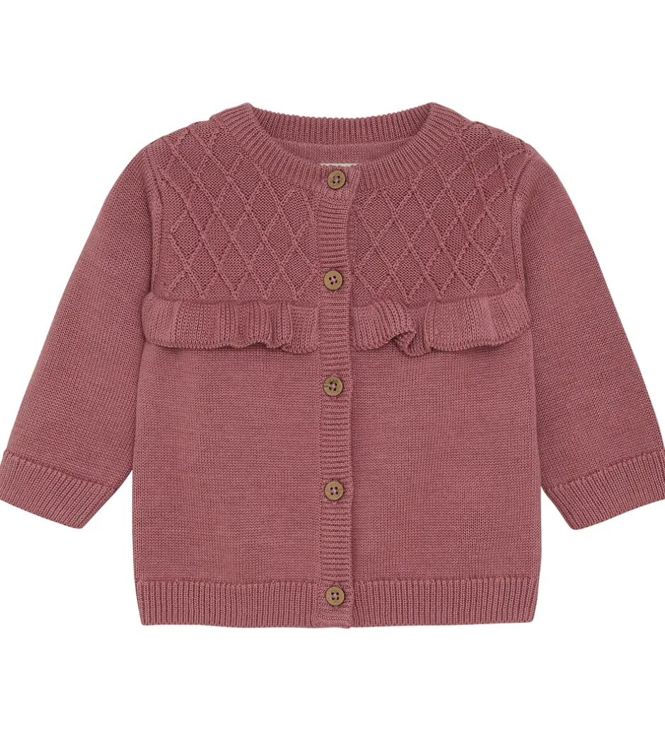Cardigans|Striktrøjer|Fixoni Cardigan - Strik - Wistful Mauve