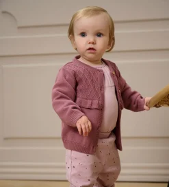 Cardigans|Striktrøjer|Fixoni Cardigan - Strik - Wistful Mauve