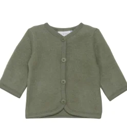 Striktrøjer|Fixoni Cardigan - Uld - Deep Lichen Green