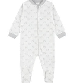 Nattøj|Fixoni Natdragt m. Lynlås/Fødder - Grey Melange