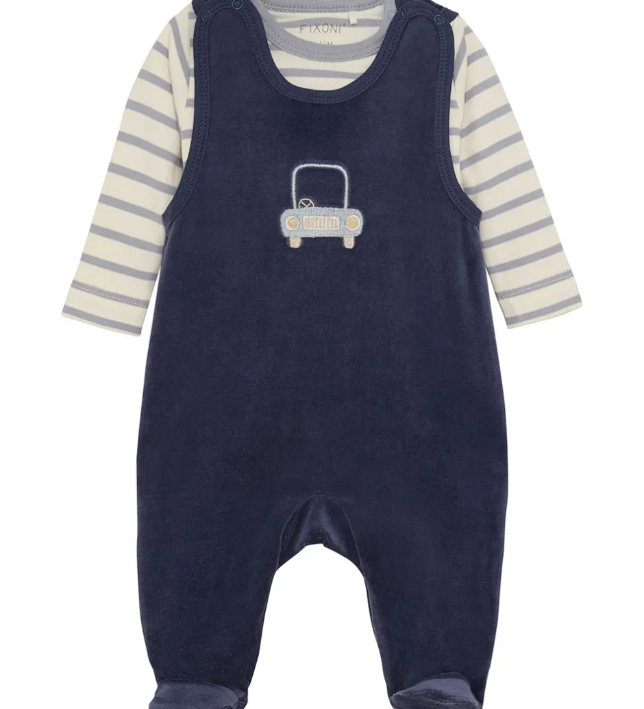 Heldragter|Fixoni Sparkedragt m. Body l/æ - Velour - Indigo Blue