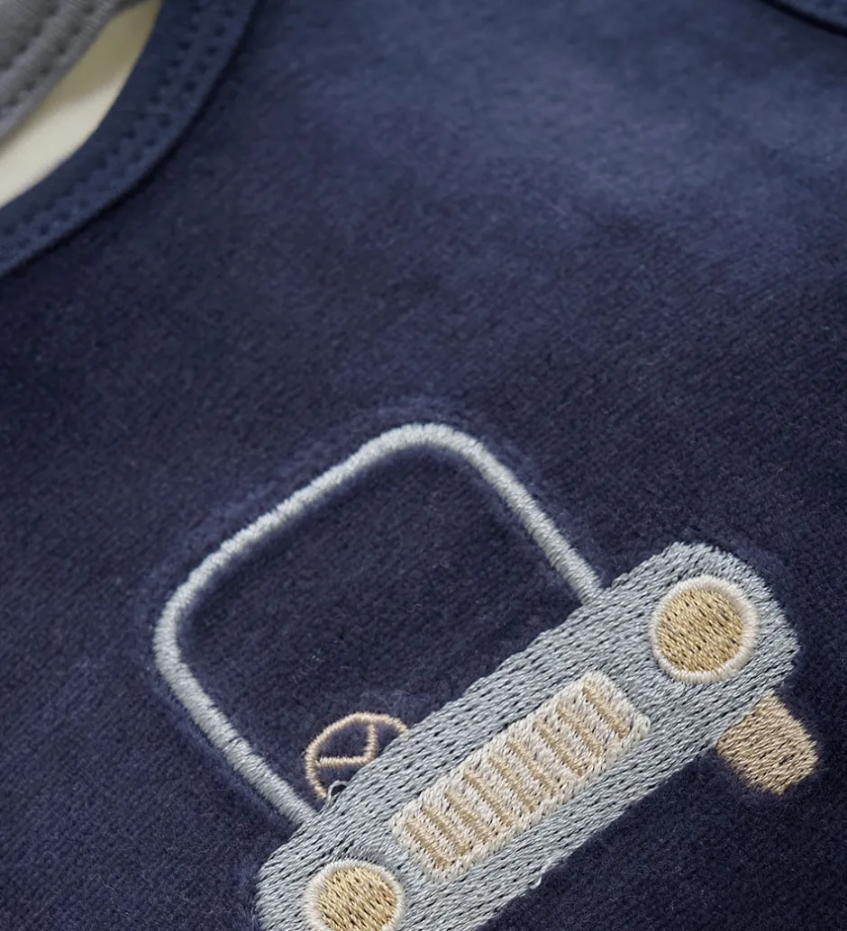 Heldragter|Fixoni Sparkedragt m. Body l/æ - Velour - Indigo Blue