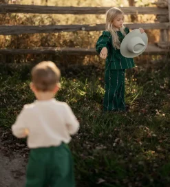 Bluser|Fliink Bluse - Bowie - Hunter Green Bow AOP