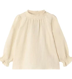 Bluser|Pigetøj|Fliink Bluse - Musselin - Paco - Sandshell