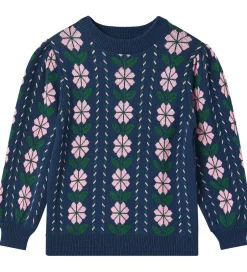 Bluser|Fliink Bluse - Strik - Garden - Insignia Blue