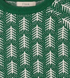 Bluser|Unisex-Tøj|Fliink Bluse - Strik - Viskoseblanding - Benna - Hunter Green