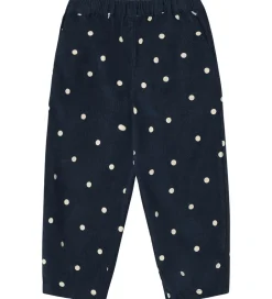 Bukser Og Jeans|Unisex-Tøj|Fliink Bukser - Fløjl - Dolly - Insignia Blue AOP