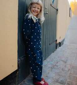 Bukser Og Jeans|Unisex-Tøj|Fliink Bukser - Fløjl - Dolly - Insignia Blue AOP