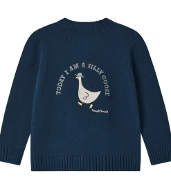 Cardigans|Striktrøjer|Fliink Cardigan - Strik - Mahdi - Insignia Blue