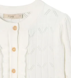 Striktrøjer|Fliink Cardigan - Strik - Sunny - Cloud Dancer