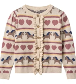 Cardigans|Fliink Cardigan - Strik - Viskoseblanding - Kino - Sandshell