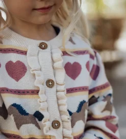 Cardigans|Fliink Cardigan - Strik - Viskoseblanding - Kino - Sandshell