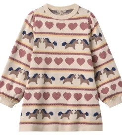 Kjoler|Fliink Kjole - Strik - Viskoseblanding - Kino - Sandshell