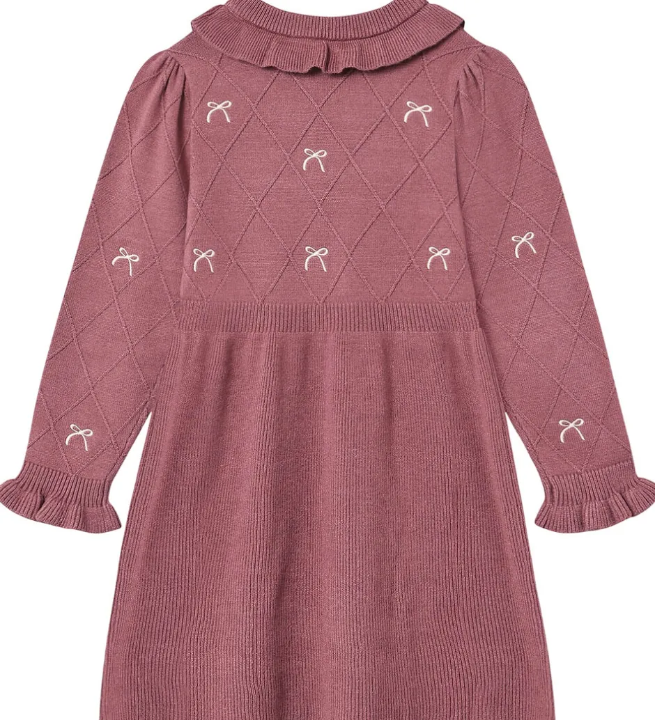 Kjoler|Fliink Kjole - Strik - Viskoseblanding - Alon - Ash Rose