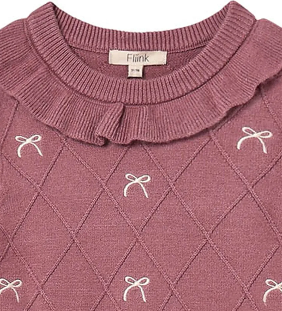 Kjoler|Fliink Kjole - Strik - Viskoseblanding - Alon - Ash Rose