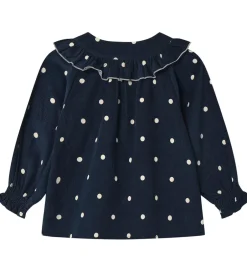 Bluser|Skjorter|Fliink Skjorte - Fløjl - Dolly - Insignia Blue AOP