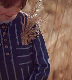 Skjorter|Fliink Skjorte - Vira - Insignia Blue/Sandshell