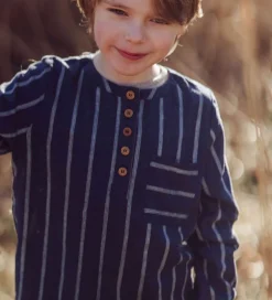 Skjorter|Fliink Skjorte - Vira - Insignia Blue/Sandshell