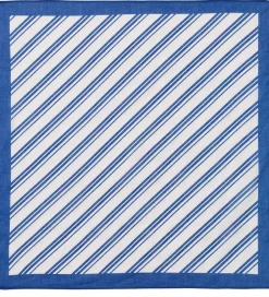 Tørklæder|Fliink Tørklæde - Kota - 50x50 cm - Cloud Dancer m. Striber