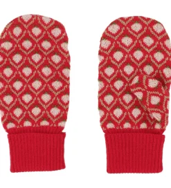 Handsker Og Luffer|Flöss Luffer - Uld - Zuri - Strik - Red Berry