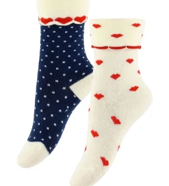 Strømper|Flöss Strømper - 2-pak - Viola - Heart