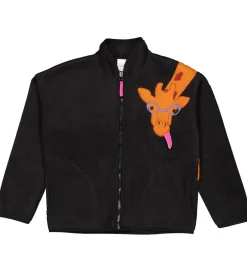 Fleece|Freds World Fleecejakke - Sort m. Giraf