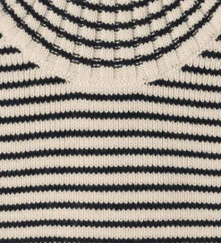 Tørklæder|Halsedisser|FUB Halsedisse - Strik - Uld - Ecru/Dark Navy