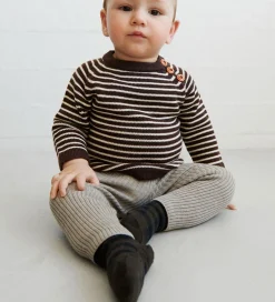 Leggings|FUB Leggings - Rib - Strik - Uld - Oat Melange