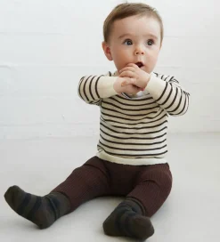 Leggings|FUB Leggings - Rib - Strik - Uld - Mocca