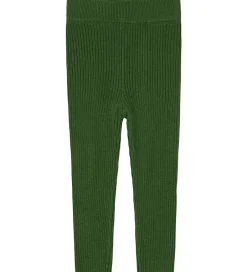 Leggings|FUB Leggings - Rib - Strik - Uld - Forest