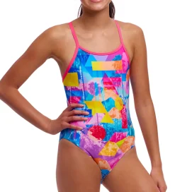 Badetøj|Funkita Badedragt - Diamond Back - UV50+ - Pixel Paradise