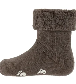 Strømper|Fuzzies Skridsikre Strømper - Valnød