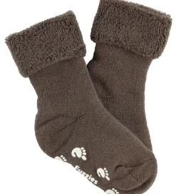 Strømper|Fuzzies Skridsikre Strømper - Valnød