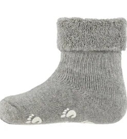 Strømper|Fuzzies Skridsikre Strømper - Lysegrå