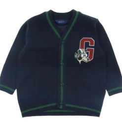 Striktrøjer|GANT Cardigan - Strik - Dog - Evening Blue