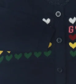 Striktrøjer|GANT Cardigan - Strik - Heart - Evening Blue