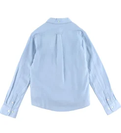 Skjorter|Konfirmationstøj|GANT Skjorte - Hør/Bomuld - Fresh Blue