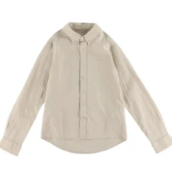 Skjorter|Konfirmationstøj|GANT Skjorte - Hør/Bomuld - Putty