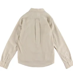 Skjorter|Konfirmationstøj|GANT Skjorte - Hør/Bomuld - Putty