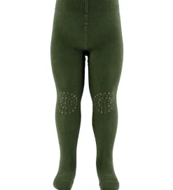 Uld|Strømpebukser|GoBabyGo Kravlestrømpebukser - Noos - Uld - Olivine